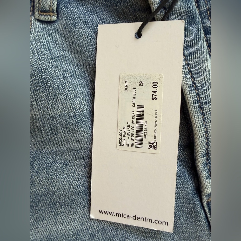 New Mica High Rise Wide Cuffed Leg Jeans 29 - Picture 6 of 11